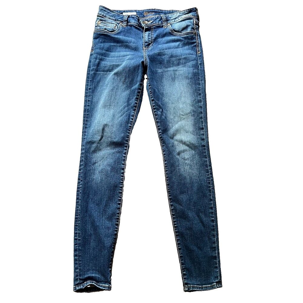 Kut From The Kloth Mia Toothpick Skinny Denim Blue Jeans Stretch Women's Size 6